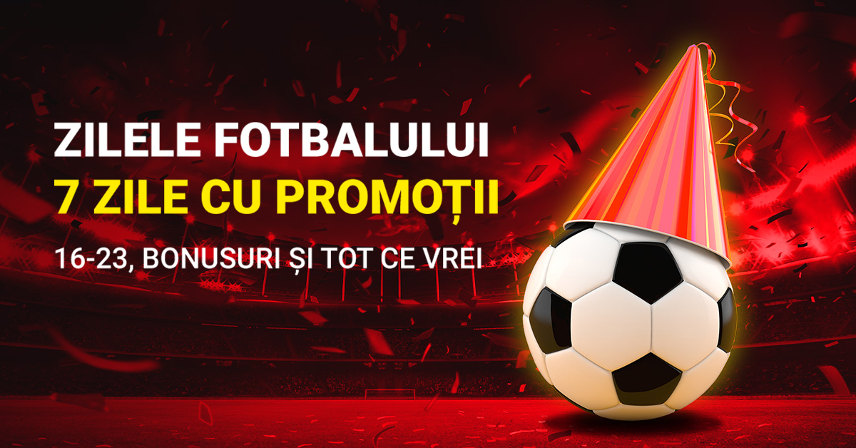 Casa fotbalului românesc! 7 zile de promoții și bonusuri online