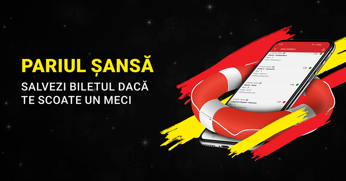 Pariul Șansă îți salvează biletul pe care te-a scos un meci! 