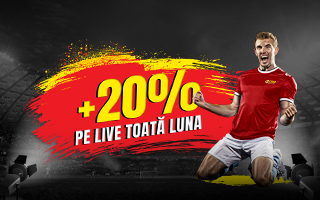 20% cotă mărită pe LIVE!
