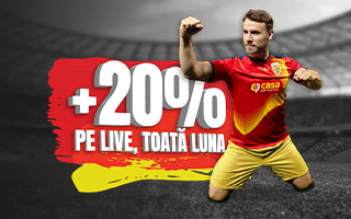 20% cotă mărită pe LIVE!