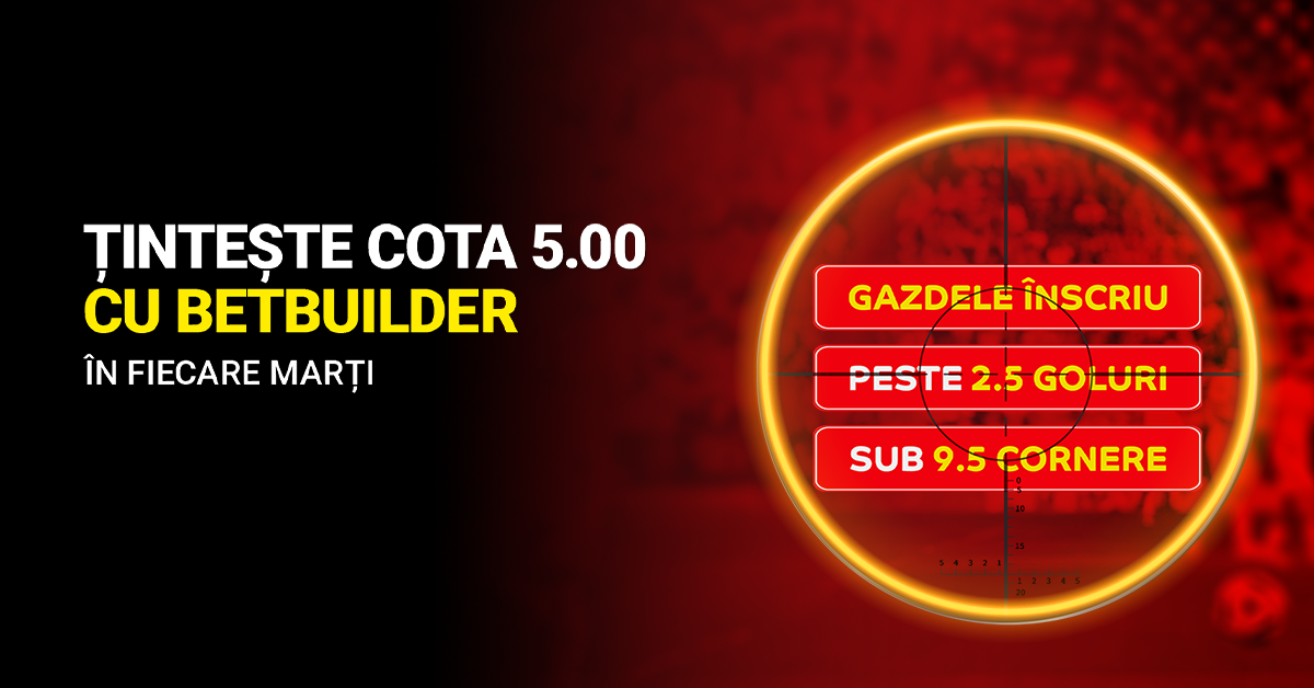 Țintește cota 5 cu Betbuilder!