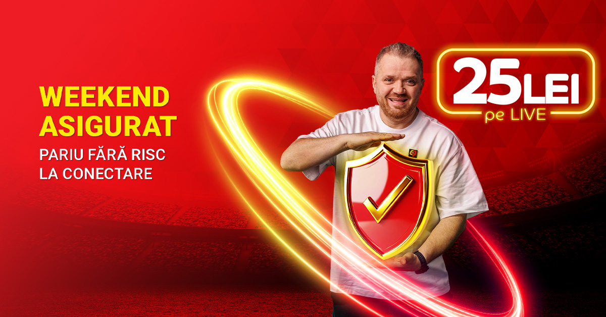 25 lei pe LIVE, la conectare, în weekend!