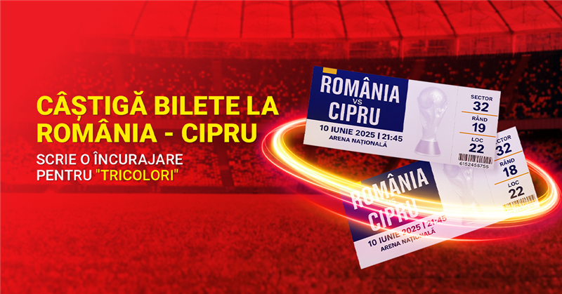 Câștigă bilete la meciul România - Cipru!
